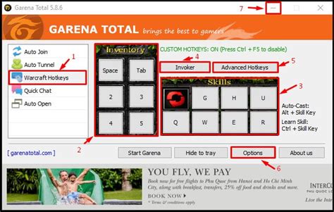 Hướng dẫn sử dụng Garena Total khi chơi Warcraft III.